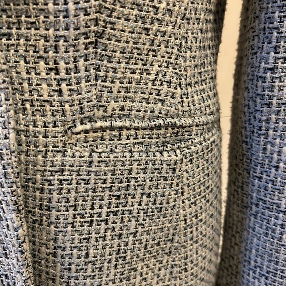 Classy Marks & Spencer Blue Mix Tweed Style Jacket Blazer  (Size 12) - Picture 7 of 13